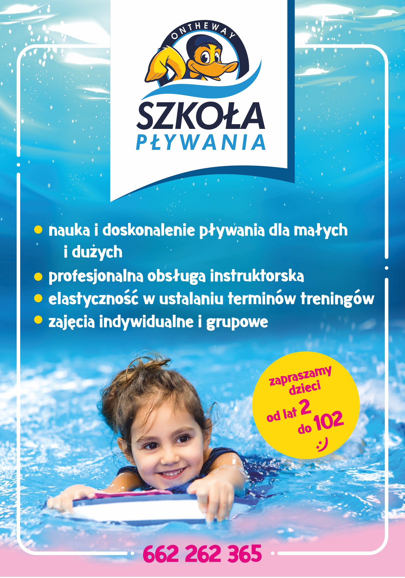 On the way Instruktor pływania Nauka pływania dla dzieci dla dorosłych Basen Mińsk Mazowiecki
